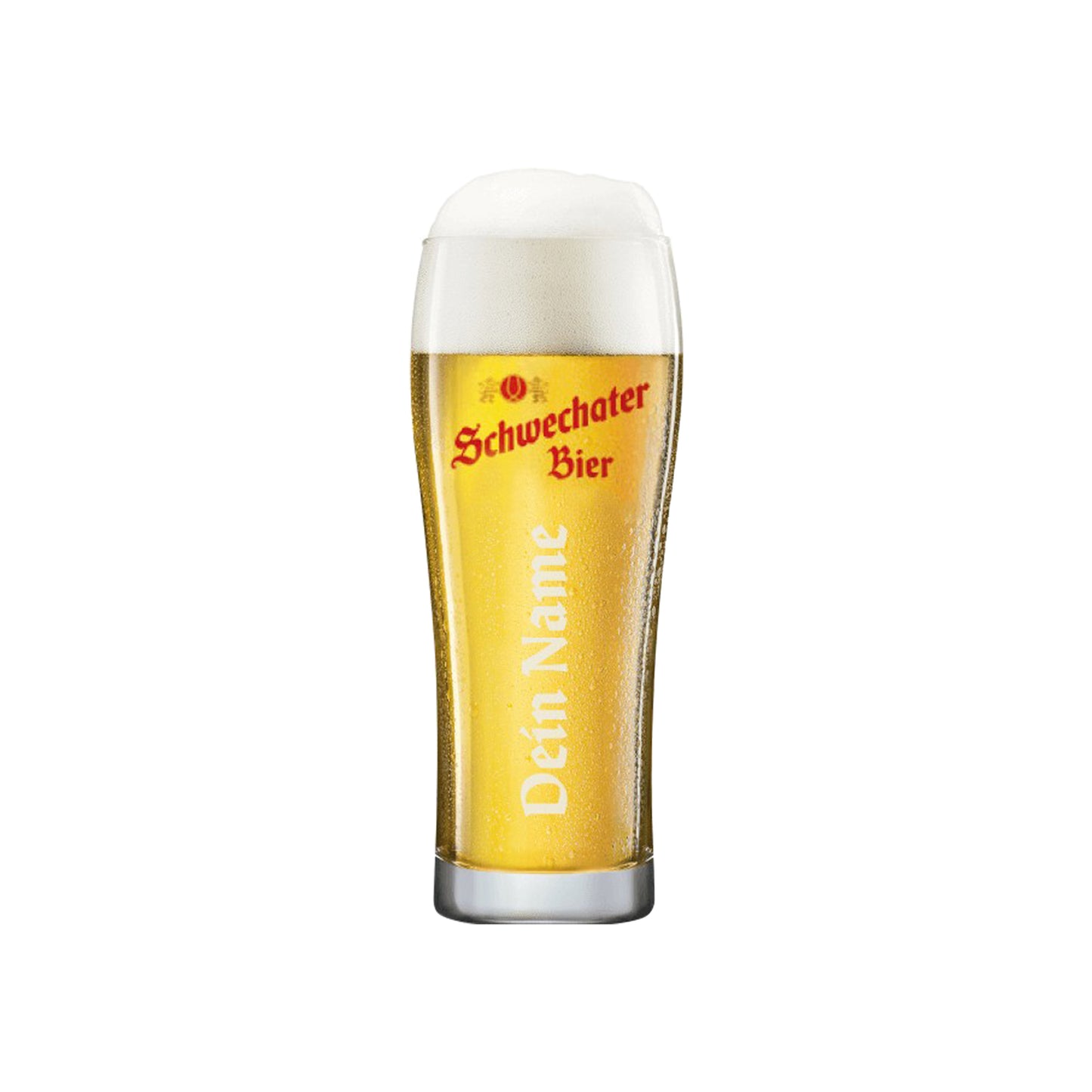 Schwechater Geschenkbox mit personalisiertem Glas